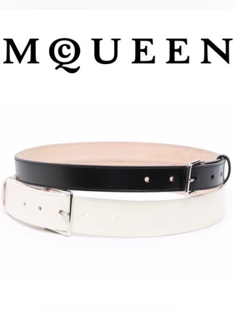 Alexander McQueen Double Two Tone Belt